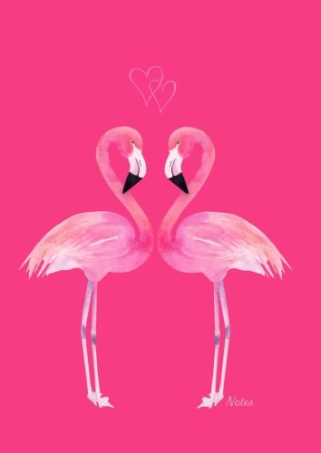 Notizbuch / Tagebuch DIN A4 - Flamingo Love pink: blanko