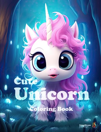 Cute Unicorn: Coloring Book