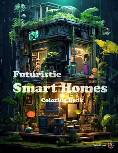 Futuristic Smart homes: Coloring Book