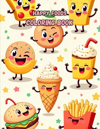 Happy foods coloring book von Independently published