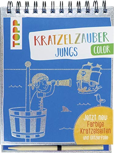 Kratzelzauber Color Jungs: Jetzt neu: Farbige Kratzelseiten und Glitzerfolie Kratzelzauber Color Jungs: Jetzt neu: Farbige Kratzelseiten und Glitzerfolie