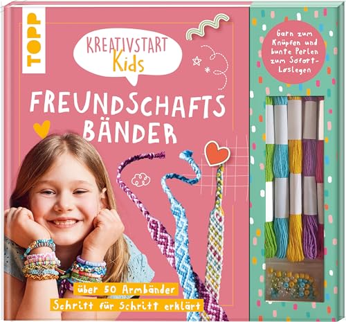 Kreativstart Kids Freundschaftsbänder. Anleitungsbuch und Material: über 50 Armbänder Schritt für Schritt erklärt. Garn zum Knüpfen und bunte Perlen zum Sofort-Loslegen Kreativstart Kids Freundschaftsbänder. Anleitungsbuch und Material: über 50 Armbänder Schritt für Schritt erklärt. Garn zum Knüpfen und bunte Perlen zum Sofort-Loslegen