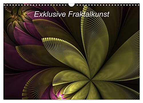 Exklusive Fraktalkunst/AT-Version (Wandkalender 2024 DIN A3 quer), CALVENDO Monatskalender