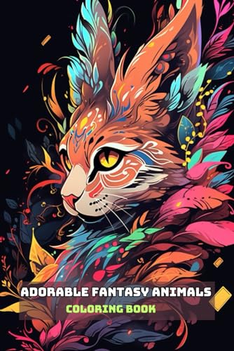 ADORABLE FANTASY ANIMALS COLORING BOOK: For Adults and Teens