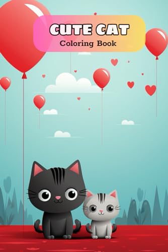 Cat Coloring Book for Adults: Cute and Adorable Cartoon Cats and Kittens