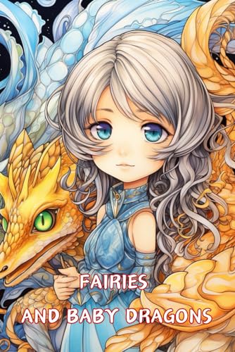 Fairies And Baby Dragons Coloring Book For Adults: Featuring Enchanted Fairies and Adorable