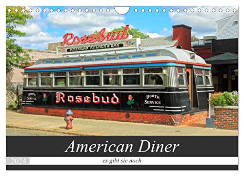 American Diner - es gibt sie noch (Wandkalender 2024 DIN A4 quer), CALVENDO Monatskalender von CALVENDO