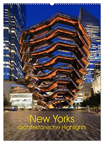 New Yorks architektonische Highlights (Wandkalender 2024 DIN A2 hoch), CALVENDO Monatskalender