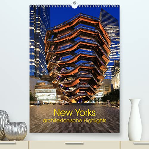 New Yorks architektonische Highlights (hochwertiger Premium Wandkalender 2024 DIN A2 hoch), Kunstdruck in Hochglanz