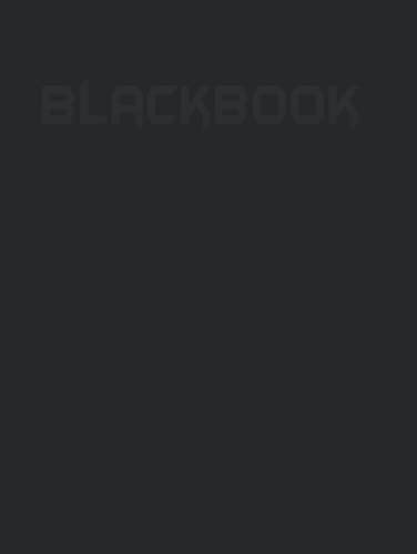 Black Book with black paper (8.25x11 in)sketchbook: hardcover Book all in black