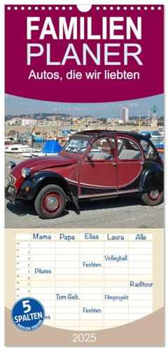 Familienplaner 2025 - Autos, die wir liebten mit 5 Spalten (Wandkalender, 21 cm x 45 cm), CALVENDO von CALVENDO