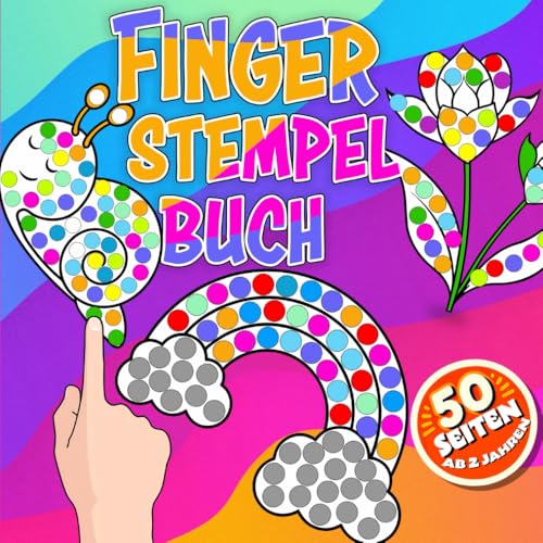 Fingerstempelbuch Frühling ab 2 Jahren: Fingerstempeln mit Frühlingsmotiven wie Blumen, Schmetterlingen und mehr – Für Jungen und Mädchen Fingerstempelbuch Frühling ab 2 Jahren: Fingerstempeln mit Frühlingsmotiven wie Blumen, Schmetterlingen und mehr – Für Jungen und Mädchen von Independently published