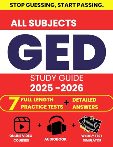 GED Study Guide 2025-2026 All Subjects: 7 Full-Length Exams & Detailed Answer Explanations GED Study Guide 2025-2026 All Subjects: 7 Full-Length Exams & Detailed Answer Explanations von Independently published