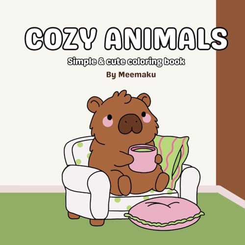 Cozy Animals: Simple & cute coloring book von Independently published