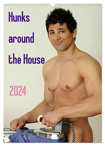 Hunks around the House (Wandkalender 2024 DIN A3 hoch), CALVENDO Monatskalender von CALVENDO