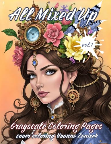 ALL MIXED UP vol.1: Grayscale coloring book von Independently published