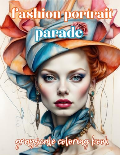 FASHION PORTRAIT PARADE: grayscale coloring book von Independently published