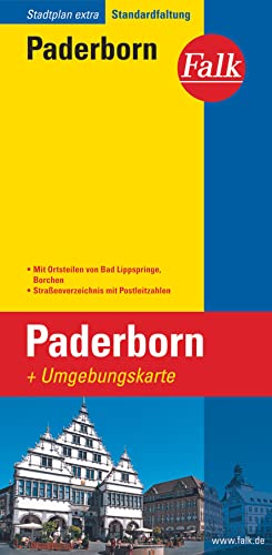 Falk Stadtplan Extra Standardfaltung Paderborn