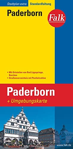 Falk Stadtplan Extra Standardfaltung Paderborn