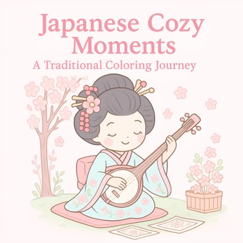 JAPANESE COZY MOMENTS: A Traditional Coloring Journey: 30 Authentic Japanese Scenes to Color – 8.5 x 8.5 Inch Square Book with Thick Outlines & Cultural Details von Independently published