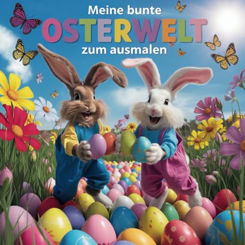Meine bunte Osterwelt zum Ausmalen von Independently published