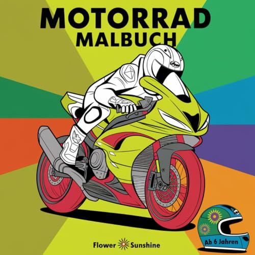 Motorrad Malbuch: 50 tolle Motorrad Malvorlagen für Motorradfans von Independently published