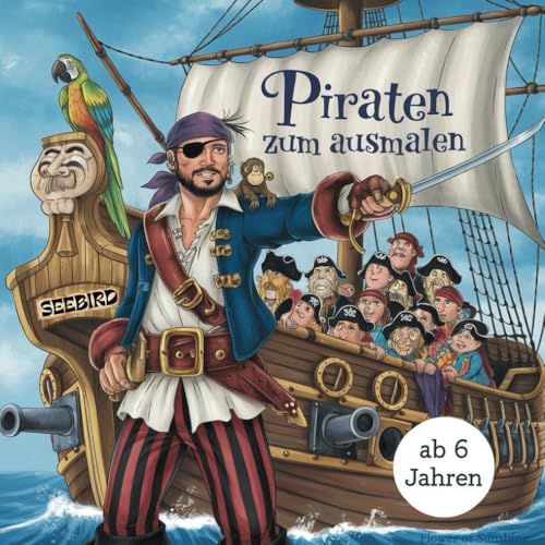 Piraten und Piratinnen zum Ausmalen von Independently published