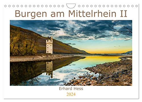 Burgen am Mittelrhein II (Wandkalender 2024 DIN A4 quer), CALVENDO Monatskalender von CALVENDO