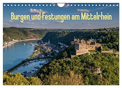 Burgen und Festungen am Mittelrhein (Wandkalender 2024 DIN A4 quer), CALVENDO Monatskalender