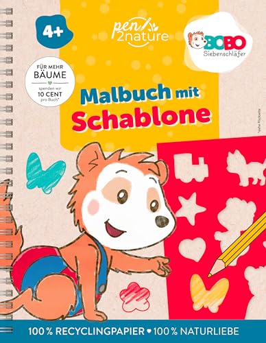 Bobo Siebenschläfer Malbuch mit Schablone. Zeichnen und Malen für Kinder ab 4 Jahren: Über 60 Malvorlagen mit der Schablone ergänzen. Fördert Kreativität, Konzentration und Feinmotorik. Bobo Siebenschläfer Malbuch mit Schablone. Zeichnen und Malen für Kinder ab 4 Jahren: Über 60 Malvorlagen mit der Schablone ergänzen. Fördert Kreativität, Konzentration und Feinmotorik. von Pen2nature