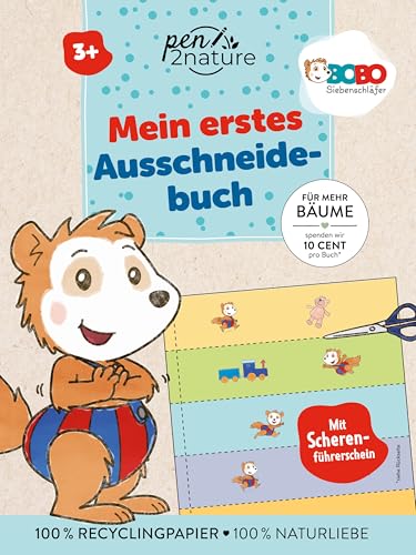 Bobo Siebenschläfer Mein erstes Ausschneidebuch: 37 bunte Ausschneidebögen und Scherenführerschein. Ab 3 Jahren. Bobo Siebenschläfer Mein erstes Ausschneidebuch: 37 bunte Ausschneidebögen und Scherenführerschein. Ab 3 Jahren. von Pen2nature