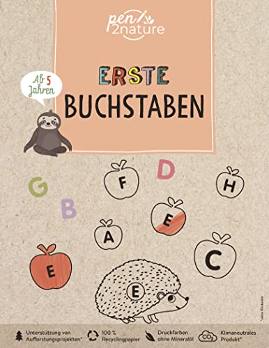 Erste Buchstaben für Kinder ab 5 Jahren: pen2nature: 100% Recyclingpapier - klimaneutrale Produktion - unterstützt Aufforstungsprojekte (pen2nature kids) Erste Buchstaben für Kinder ab 5 Jahren: pen2nature: 100% Recyclingpapier - klimaneutrale Produktion - unterstützt Aufforstungsprojekte (pen2nature kids)