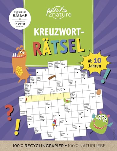 Kreuzworträtsel ab 10 Jahren. Knobeln und Rätseln für Kinder: Mehr als 60 Kreuzworträtsel, gegen Langeweile, erweitert den Wortschatz, fördert Konzentration und Rechtschreibung, für Grundschulkinder Kreuzworträtsel ab 10 Jahren. Knobeln und Rätseln für Kinder: Mehr als 60 Kreuzworträtsel, gegen Langeweile, erweitert den Wortschatz, fördert Konzentration und Rechtschreibung, für Grundschulkinder von Pen2nature