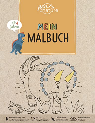 Mein Malbuch Dinosaurier. Für Kinder ab 4 Jahren: pen2nature: 100% Recyclingpapier - klimaneutrale Produktion - unterstützt Aufforstungsprojekte (pen2nature kids) Mein Malbuch Dinosaurier. Für Kinder ab 4 Jahren: pen2nature: 100% Recyclingpapier - klimaneutrale Produktion - unterstützt Aufforstungsprojekte (pen2nature kids)