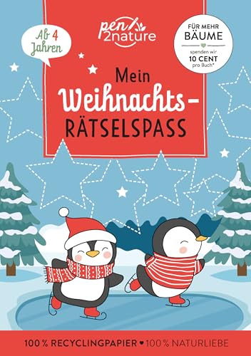 Mein Weihnachts-Rätselspaß: Nachhaltiges Geschenk für die Adventszeit I stundenlanger Rätselspaß auf Recyclingpapier Mein Weihnachts-Rätselspaß: Nachhaltiges Geschenk für die Adventszeit I stundenlanger Rätselspaß auf Recyclingpapier von Pen2nature