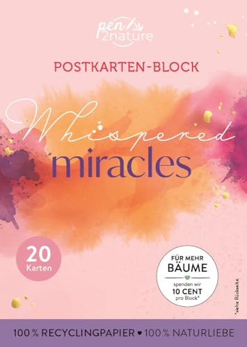 Postkartenblock Whispered Miracles: 20 Karten I 100% Recyclingpapier 100% Naturliebe Postkartenblock Whispered Miracles: 20 Karten I 100% Recyclingpapier 100% Naturliebe von Pen2nature