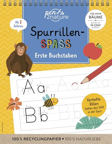 Spurrillen-Spaß Erste Buchstaben: Mit Schwungübungen & Rätseln Spurrillen-Spaß Erste Buchstaben: Mit Schwungübungen & Rätseln von Pen2nature