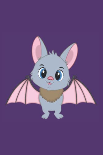 Halloween Fledermaus Baby / Halloween Baby Bat: Notizbuch (6“ x 9“ ~ DinA5) 120 linierte Seiten Personalisiertes Notizbuch / Tagebuch mit leicht ... als Geschenk zu allen Anlässen