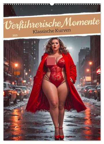 Verführerische Momente - Klassische Kurven (Wandkalender 2025 DIN A2 hoch), CALVENDO Monatskalender von CALVENDO