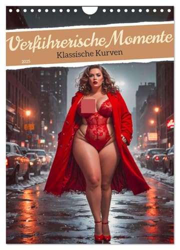 Verführerische Momente - Klassische Kurven (Wandkalender 2025 DIN A4 hoch), CALVENDO Monatskalender von CALVENDO