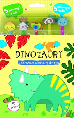 Dinozaury. Kolorowanka z barwnym obrysem von Olesiejuk
