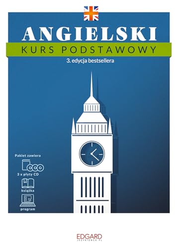 Angielski Kurs podstawowy: książka + 3 płyty CD + program von Edgard
