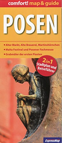 Posen 1 : 20 000: Deutsche Ausgabe: Alter Markt, Alte Brauerei, Martinshörnchen. Malta Festival und Posener Fachmesse. Grabmäler der ersten Piasten. Laminiert