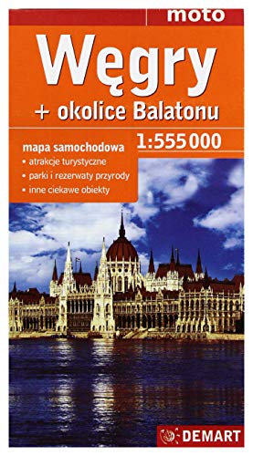 Wegry okolice Balatonu mapa samochodowa