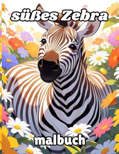süßes Zebra-Malbuch: 50 Seiten zum Ausmalen für Unterhaltung süßes Zebra-Malbuch: 50 Seiten zum Ausmalen für Unterhaltung von Independently published