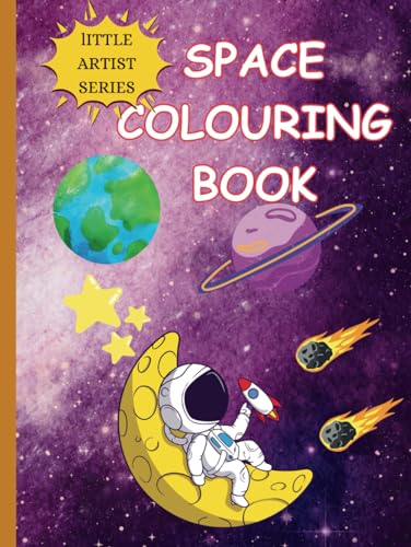 Space colouring book for kids: Educational colouring pages for kids age 5-10