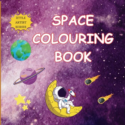 Space colouring book for kids: Educational colouring pages for kids age 5-10