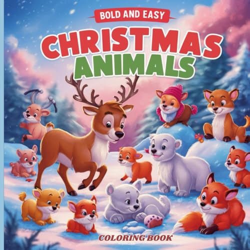 BOLD AND EASY CHRISTMAS ANIMALS COLORING BOOK: Simple and Festive Animal Designs for a Joyful Christmas Coloring Experience! BOLD AND EASY CHRISTMAS ANIMALS COLORING BOOK: Simple and Festive Animal Designs for a Joyful Christmas Coloring Experience! von Independently published
