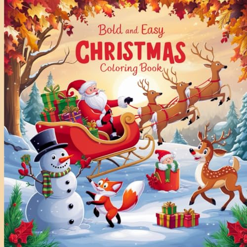 Bold and Easy Christmas Coloring Book: Simple and Festive Christmas Designs for Relaxing Holiday Fun : Simple and festive Christmas designs for ... patterns, from snowmen to birds and reindeer. Bold and Easy Christmas Coloring Book: Simple and Festive Christmas Designs for Relaxing Holiday Fun : Simple and festive Christmas designs for ... patterns, from snowmen to birds and reindeer. von Independently published