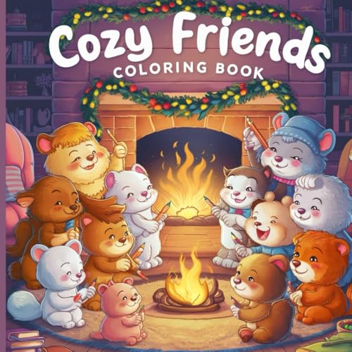 Cozy Friends Coloring Book: Cute animal and hug designs for kids as well as adults and teenagers, easy and simple illustrations with relaxing scenes to calm your mind and reduce stress Cozy Friends Coloring Book: Cute animal and hug designs for kids as well as adults and teenagers, easy and simple illustrations with relaxing scenes to calm your mind and reduce stress